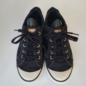 Coach Barrett Signature Black Canvas Women's Sneakers Size US 8M